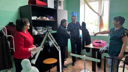 Солтүстік Қазақстан облысы Еңбек мобильділігі орталығының директоры Н.Т. Биболаев жұмыс сапарымен Уәлиханов ауданының әкімі М.Т. Абдуловқа барды